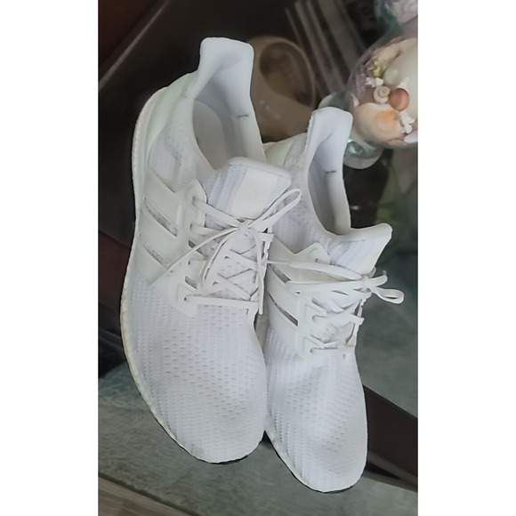 adidas Men's UltraBoost 4.0 DNA Cloud Triple White Sz 14 Running Sneakers - Picture 4 of 14